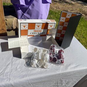 NIB TEXAS CHECKERS Classic Rival Edition Texas A&M New Open Box LONGHORNS AGGIES